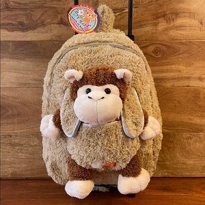 COPY - COPY - Best Buddy- Monkey Rolling Backpack.
